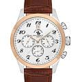 Santa Barbara Polo & Racquet Club Santa Barbara Polo & Racquet Club Noble SB.1.10551-4  SB.1.10551-4 кварцевые мужские часы серебристый циферблат, браслет кожаный — вид спереди