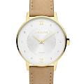 Amalys Amalys Baker AMW-179  AMW-179 кварцевые женские часы белый циферблат, браслет кожаный — вид спереди