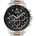 Hugo Boss Hugo Boss Hero HB1513757  HB1513757 кварцевые мужские часы черный циферблат, браслет нержавеющая сталь с ip-покрытием — вид спереди