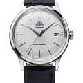 Orient Orient Automatic RA-AC0M03S30B  RA-AC0M03S30B механические мужские часы серебристый циферблат, браслет кожаный — вид спереди