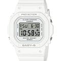Casio Casio Baby-G BGD-565U-7DR (BGD-565U-7)  BGD-565U-7 кварцевые женские часы белый циферблат, браслет пластик — вид спереди
