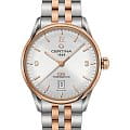Certina Certina DS-8 Powermatic 80 C026.407.22.037.00 DS 8 C0264072203700 механические мужские часы серебристый циферблат, браслет нержавеющая сталь с pvd-покрытием — вид спереди