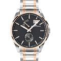 Jacques Lemans Jacques Lemans Derby 1-2199P  1-2199P кварцевые мужские часы черный циферблат, браслет нержавеющая сталь с pvd-покрытием — вид спереди