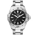 TAG Heuer TAG Heuer Aquaracer Professional 200 WBP1110.BA0627  WBP1110.BA0627 кварцевые мужские часы  черный циферблат, браслет нержавеющая сталь — вид спереди