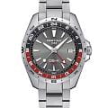 Certina Certina DS-X GMT C047.452.11.081.01 DS-X GMT C0474521108101 кварцевые мужские часы  серый циферблат, браслет нержавеющая сталь 316l — вид спереди