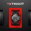 Tissot Tissot T-Race Chronograph T115.417.37.061.03, t-sport швейцария мужские часы на браслете силикон боковой вид