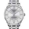Tissot Tissot Chemin des Tourelles COSC T099.408.11.038.00 Chemin des Tourelles T0994081103800 механические мужские часы белый циферблат, браслет нержавеющая сталь — вид спереди