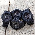 Casio Casio G-Shock GA-135A-1A, g-shock япония мужские часы на браслете каучук боковой вид
