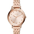 Fossil Fossil Laney BQ3862  BQ3862 кварцевые женские часы розовый циферблат, браслет нержавеющая сталь с ip-покрытием — вид спереди