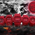 Casio Casio G-Shock DW-5635C-4E электронные мужские часы часы крупный план черный циферблата