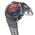 Casio Casio G-Shock GA-2100TLS-8ADR (GA-2100TLS-8A) мужские часы  циферблат на запястье