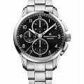 Maurice Lacroix Maurice Lacroix Pontos Chronograph 43mm PT6388-SS002-320-1  PT6388-SS002-320-1 механические мужские часы черный циферблат, браслет нержавеющая сталь — вид спереди