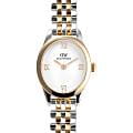 Daniel Wellington Daniel Wellington Ophelia Mini Two Tone Gold DW00100811  DW00100811 кварцевые женские часы белый циферблат, браслет нержавеющая сталь с pvd-покрытием — вид спереди