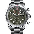 Breitling Breitling Aviator 8 Chronograph 43 Curtiss Warhawk A133161A1L1A1  A133161A1L1A1 механические мужские часы зеленый циферблат, браслет нержавеющая сталь — вид спереди