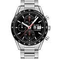 TAG Heuer TAG Heuer Carrera CV201AK.BA0727  CV201AK.BA0727 механические мужские часы черный циферблат, браслет нержавеющая сталь — вид спереди