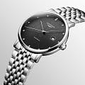 Longines Longines Elegant Collection L4.911.4.78.6 механические мужские часы часы крупный план черный циферблата