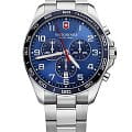 Victorinox Victorinox Fieldforce Chronograph 241901  241901 кварцевые мужские часы синий циферблат, браслет нержавеющая сталь — вид спереди
