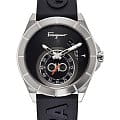 Salvatore Ferragamo Salvatore Ferragamo Gancini SF1Y00620  SF1Y00620 кварцевые мужские часы  черный циферблат, браслет силикон — вид спереди