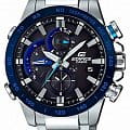 Casio Casio Edifice EQB-800DB-1A EQB EQB-800DB-1A кварцевые мужские часы черный циферблат, браслет нержавеющая сталь — вид спереди