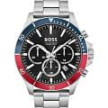 Hugo Boss Hugo Boss Troper HB1514108  HB1514108 кварцевые мужские часы  черный циферблат, браслет нержавеющая сталь — вид спереди