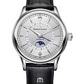 Maurice Lacroix Maurice Lacroix Les Classiques Moonphase LC6168-SS001-120-1  LC6168-SS001-120-1 механические мужские часы  серебристый циферблат, браслет нержавеющая сталь — вид спереди