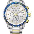 Citizen Citizen Chronograph AN3686-53A  AN3686-53A кварцевые мужские часы серебристый циферблат, браслет нержавеющая сталь с ip-покрытием — вид спереди