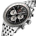 Breitling Breitling Navitimer B01 Chronograph 46 AB0137211B1A1 механические мужские часы часы крупный план черный циферблата