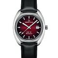Certina Certina DS-2 C024.407.17.421.00 DS 2 C0244071742100 механические мужские часы бордовый циферблат, браслет кожаный — вид спереди