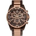 Jacques Lemans Jacques Lemans 1-1805L  1-1805L кварцевые мужские часы коричневый циферблат, браслет сталь с ip покрытием — вид спереди