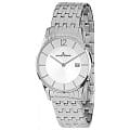 Jacques Lemans Jacques Lemans 1-1852C  1-1852C кварцевые мужские часы белый циферблат, браслет нержавеющая сталь — вид спереди