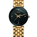 Rado Rado Florence R48871714  R48871714 кварцевые женские часы черный циферблат, браслет нержавеющая сталь с pvd-покрытием — вид спереди