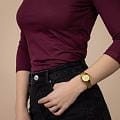Rado Rado DiaStar Original R12171253 механические женские часы часы крупный план желтый циферблата