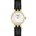 Tissot Tissot Lovely T058.009.66.116.01 Lovely T0580096611601 кварцевые женские часы  золотой циферблат, браслет кожаный — вид спереди