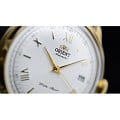 Orient Orient ER24009W (FER24009W) classic automatic японские мужские часы на браслете кожа + текстиль боковой вид