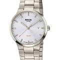 Boccia Titanium Boccia Titanium Circle-Oval 3652-01  3652-01 кварцевые мужские часы белый циферблат, браслет титановый — вид спереди