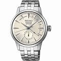 Seiko Seiko Presage SSA341J1  SSA341J1 механические мужские часы серебристый циферблат, браслет нержавеющая сталь — вид спереди
