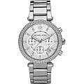 Michael Kors Michael Kors Portia MK5353  MK5353 кварцевые женские часы серебристый циферблат, браслет нержавеющая сталь + золото 18к — вид спереди