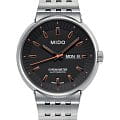 Mido Mido All Dial Chronometer M8340.4.18.19  M834041819 механические мужские часы черный циферблат, браслет нержавеющая сталь — вид спереди