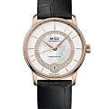 Mido Mido Baroncelli Lady Necklace M037.807.36.031.00  M0378073603100 механические женские часы перламутровый циферблат, браслет кожаный — вид спереди