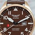 Aviator Aviator Airacobra V.1.22.2.151.4 airacobra швейцарские мужские часы на браслете кожаный боковой вид
