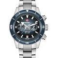 Rado Rado Captain Cook Automatic Chronograph R32145208 Automatic R32145208 механические мужские часы синий циферблат, браслет нержавеющая сталь — вид спереди