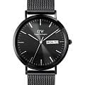 Daniel Wellington Daniel Wellington Classic Day Display Onyx Black DW00100831  DW00100831 кварцевые мужские часы черный циферблат, браслет нержавеющая сталь с pvd-покрытием — вид спереди