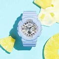 Casio Casio Baby-G BA-130WP-2A женские часы синий циферблат на запястье