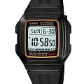 Casio Casio Collection F-201WA-9A (F-201WA-9A)  F-201WA-9A кварцевые мужские часы серый циферблат, браслет пластик — вид спереди