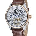 Earnshaw Earnshaw Longitude ES-8006-03  ES-8006-03 механические мужские часы серебристый циферблат, браслет кожаный — вид спереди