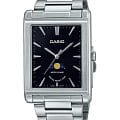 Casio Casio Collection MTP-M105D-1A  MTP-M105D-1A кварцевые мужские часы черный циферблат, браслет нержавеющая сталь — вид спереди