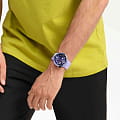Swatch Swatch Big Bold Biosourced Standard SB05V101 мужские часы фиолетовый циферблат на запястье