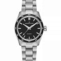Hamilton Hamilton Jazzmaster Performer Auto H36135130  H36135130 механические женские часы  черный циферблат, браслет нержавеющая сталь — вид спереди