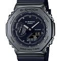 Casio Casio G-Shock GM-2100BB-1ADR (GM-2100BB-1A) GM GM-2100BB-1A электронные мужские часы черный циферблат, браслет пластик — вид спереди