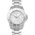 Plein Sport Plein Sport Glam PSKBA0623  PSKBA0623 кварцевые женские часы  серебристый циферблат, браслет нержавеющая сталь — вид спереди